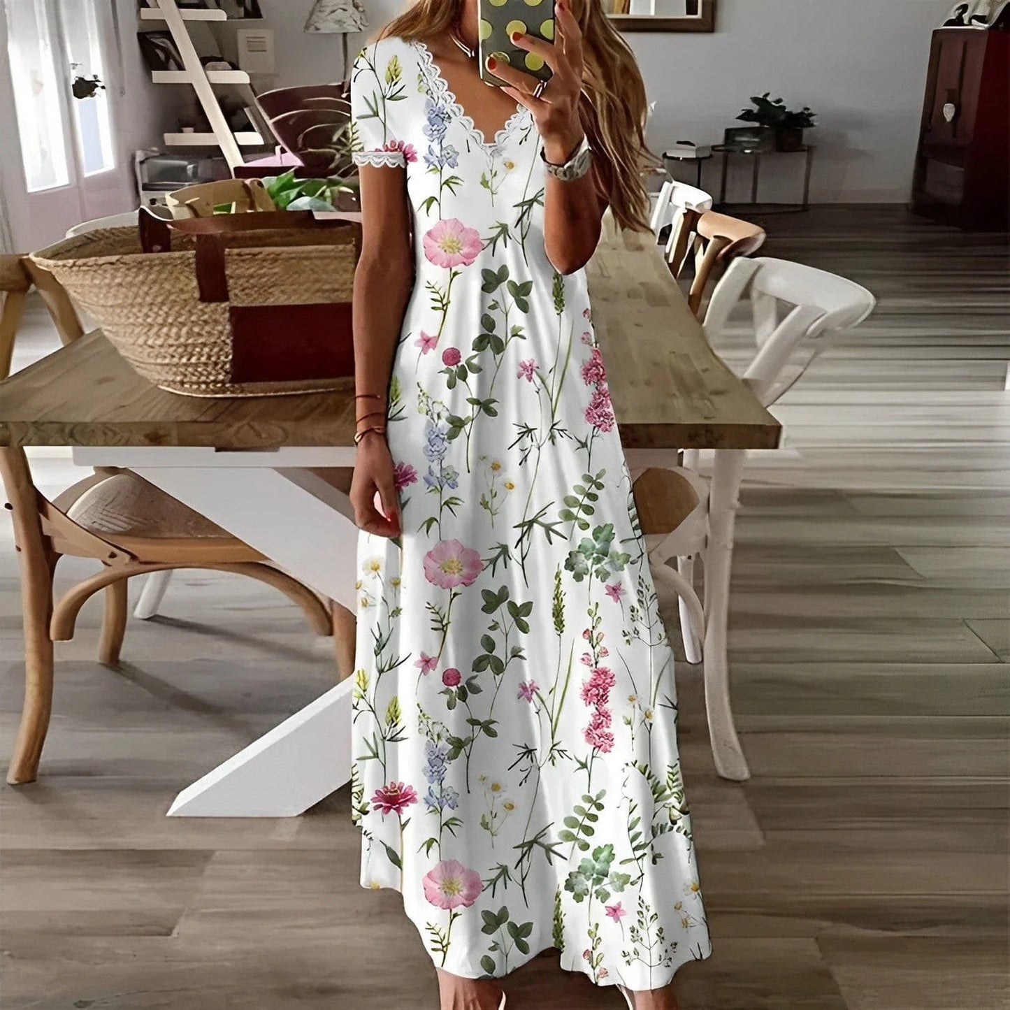 Robe florale élégante et stylée | Géraldinne