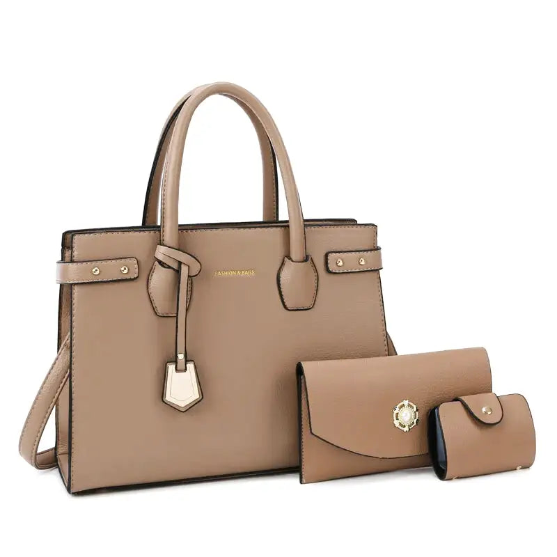 Rechteckige Schultertasche aus Leder
