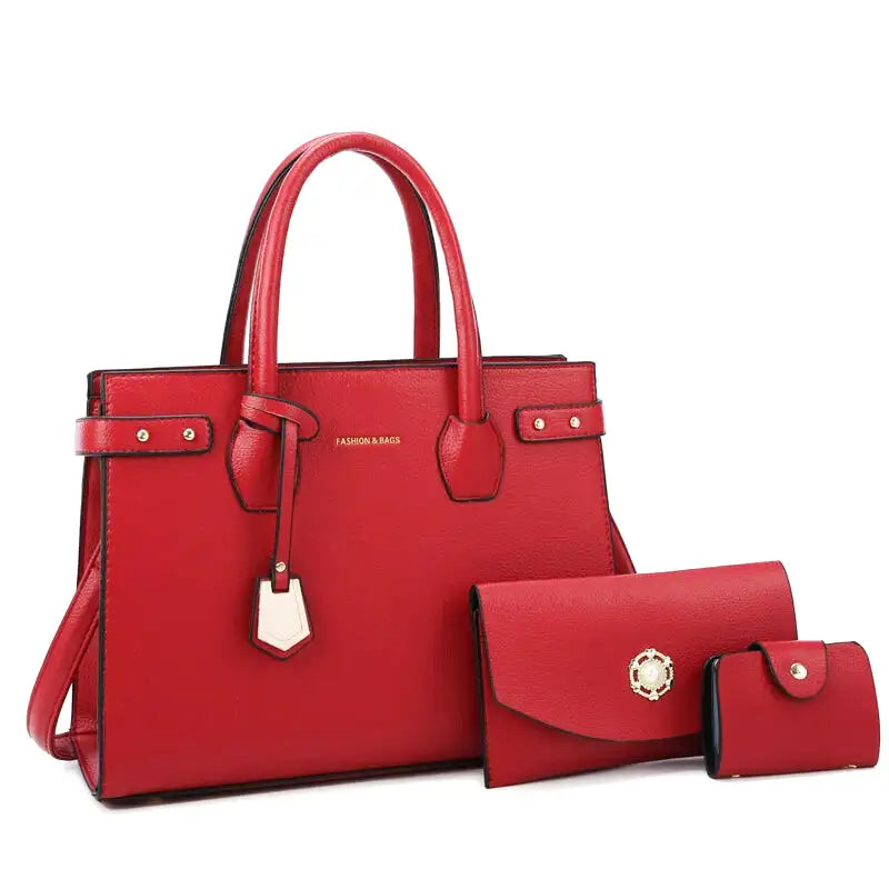 Rechteckige Schultertasche aus Leder