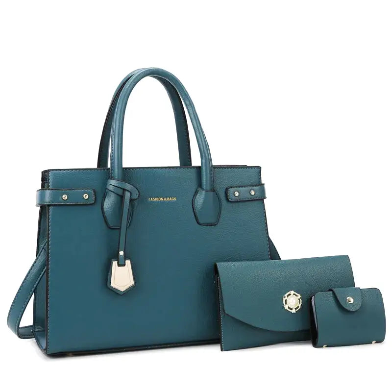 Rechteckige Schultertasche aus Leder
