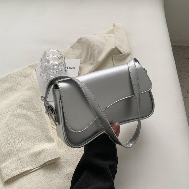 Kompakte Damen Schultertasche
