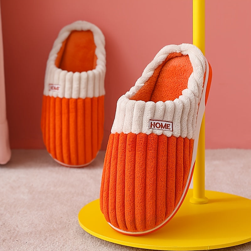 Chaussons d'intérieur en peluche confortables