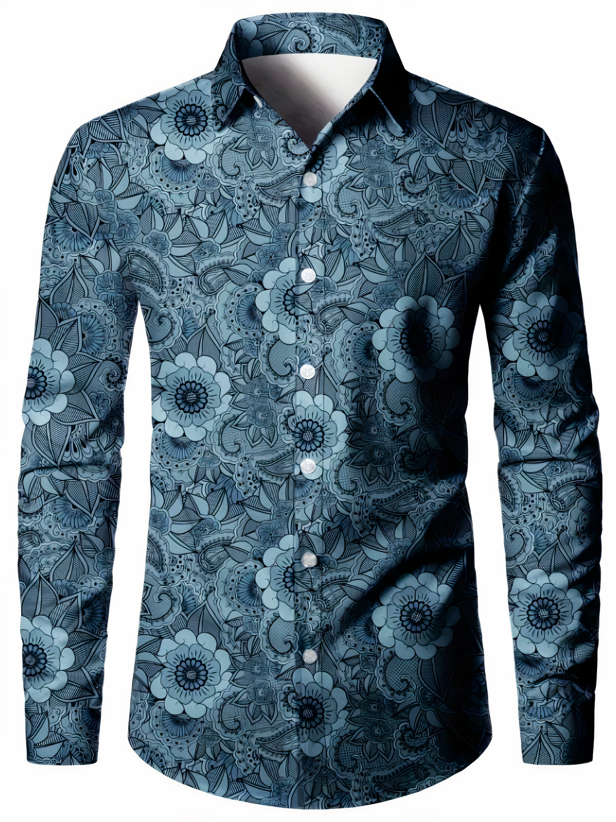 Chemise tendance à imprimé floral pour homme