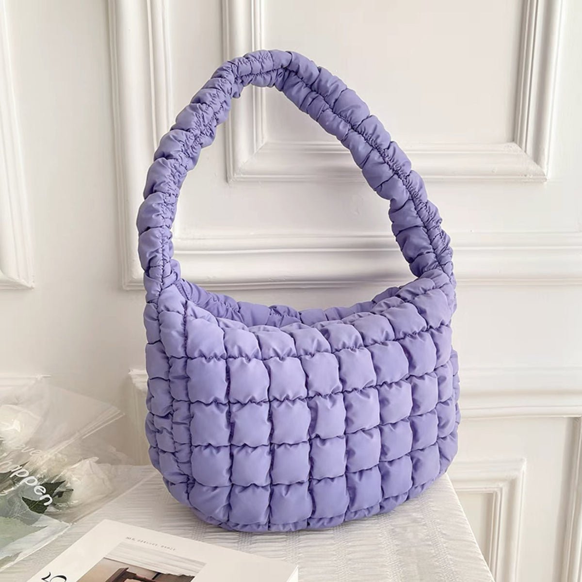 Falten Schultertasche für Frauen