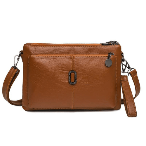 Kleine Leder Schultertasche Frauen Hochwertiges Lederhandwerk