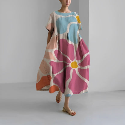 Crêpes | Robe bohème fleurie