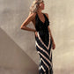 Cripes - Robe longue sans manches avec décolleté en V