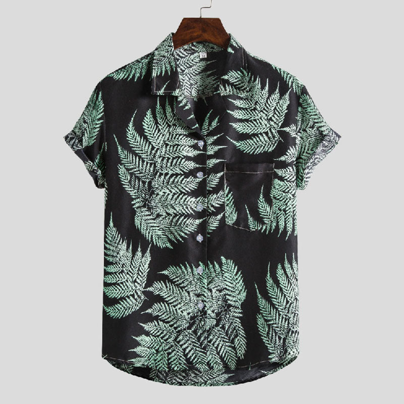 à manches courtes pour hommes, au design floral très tendance.