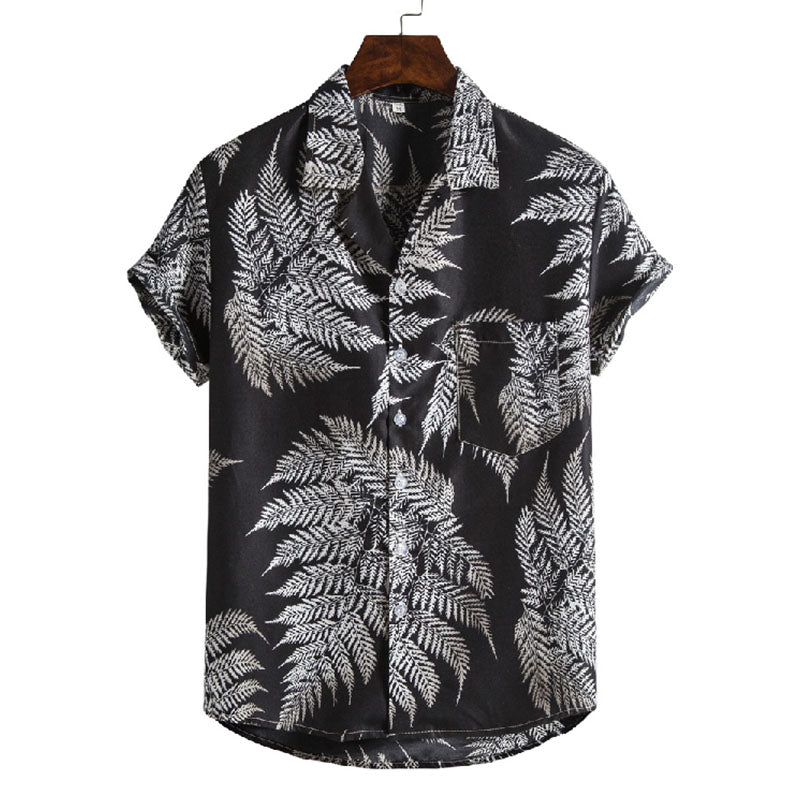 à manches courtes pour hommes, au design floral très tendance.