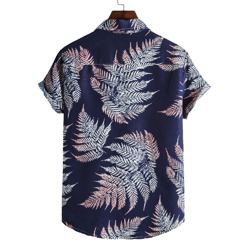 à manches courtes pour hommes, au design floral très tendance.