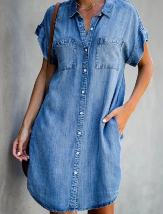 Robe en jean pour femme