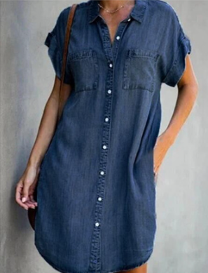 Robe en jean pour femme