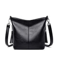Handtas Schultertasche aus steifem Leder