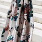 Robe col V Fashion Print