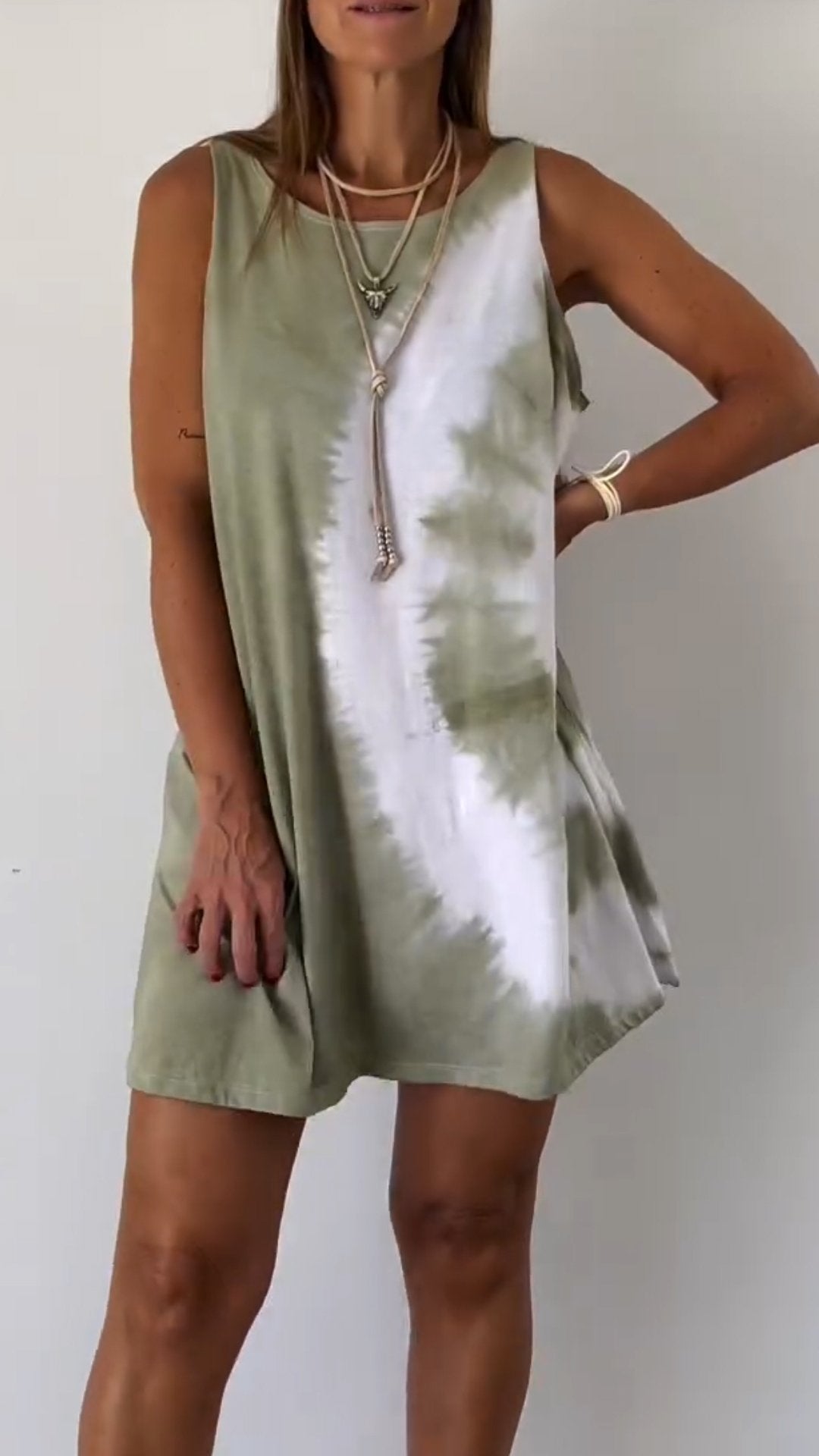 Robe d'été trapèze Cripes au look ombré