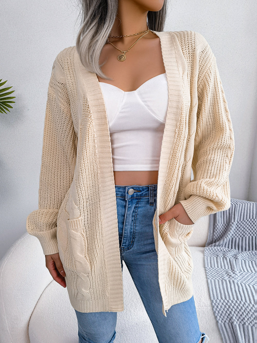 Crêpes | Cardigan chic pour femme