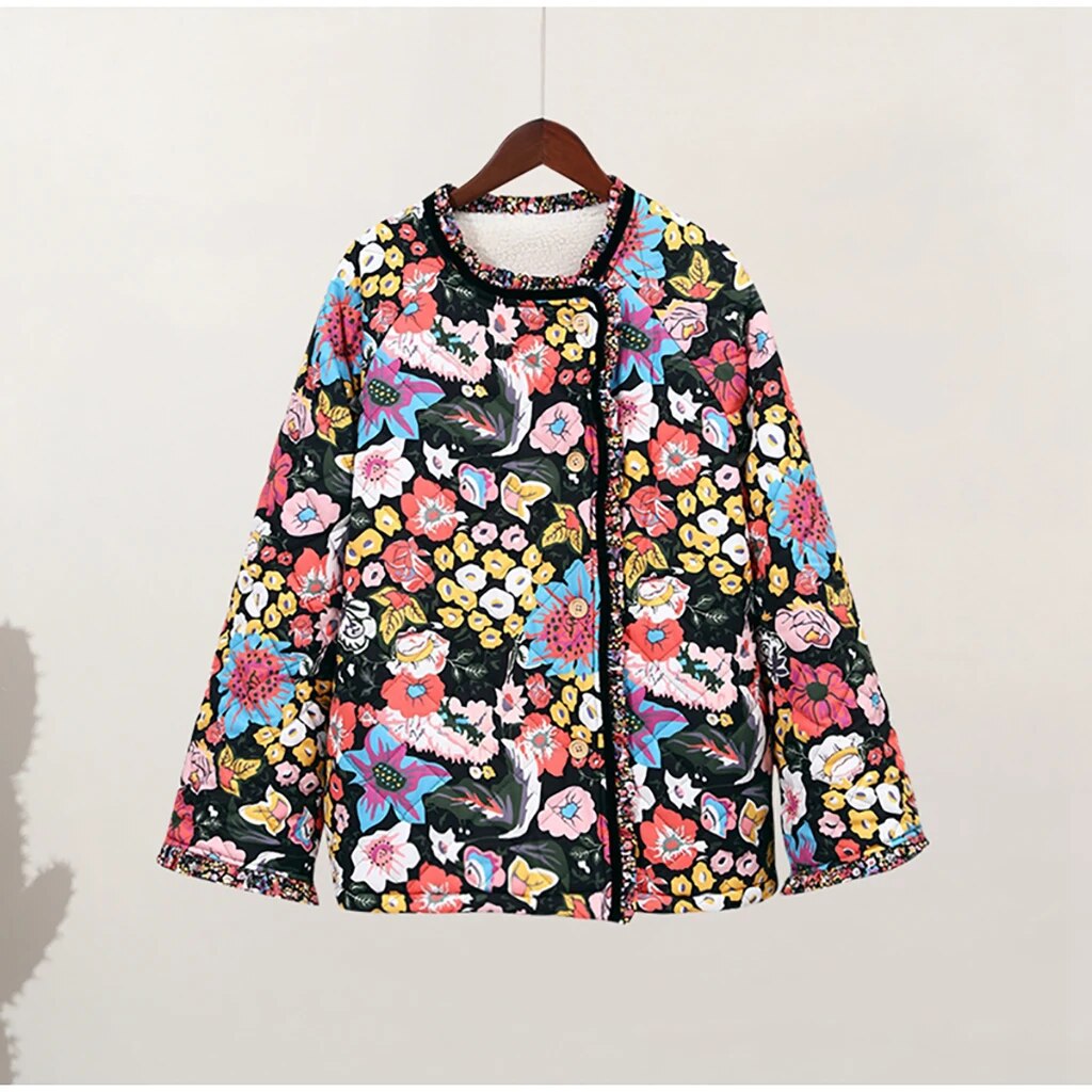 Veste à motif floral