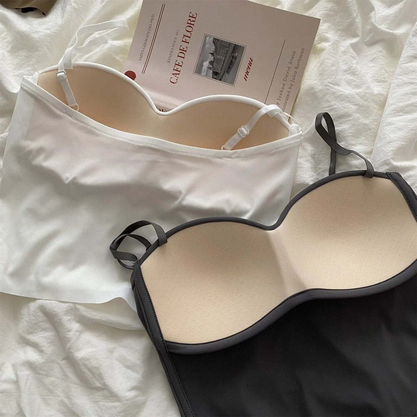 Cripes Pieces Brooklyn Débardeurs Chemises aérées avec soutien-gorge bandeau intégré pour plus de confort en été