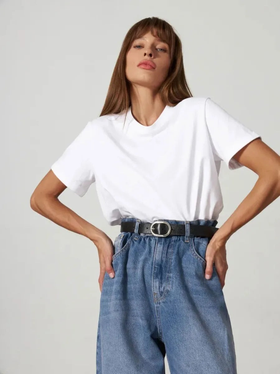 Cripes-shirt basique en coton pour femmes