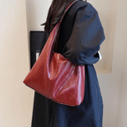 Elegante Leder-Schultertasche für Damen
