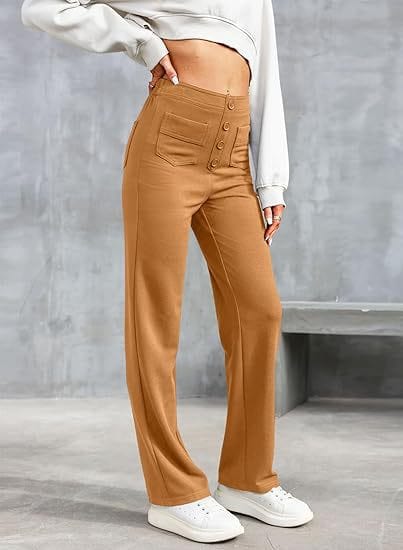 Pantalon décontracté élastique taille haute Cripes IVY