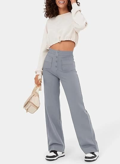 Pantalon décontracté élastique taille haute Cripes IVY