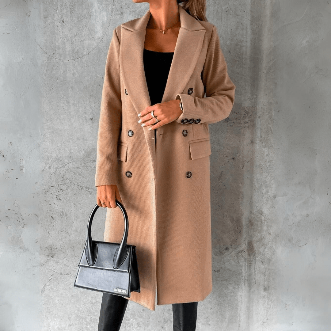 Crêpes | Manteau coupe-vent en laine ELITE