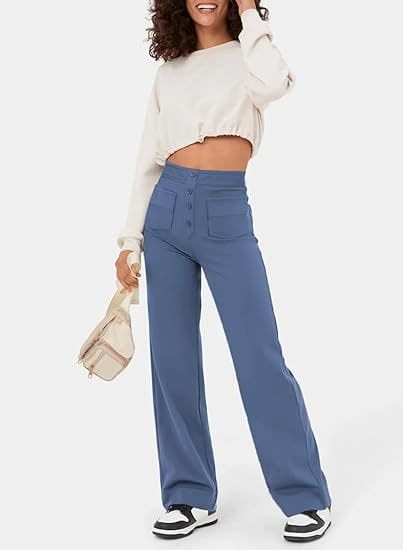 Pantalon décontracté élastique taille haute Cripes IVY