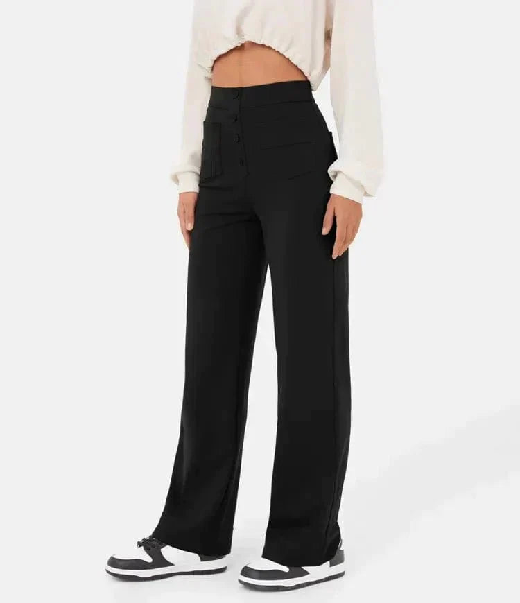 Pantalon décontracté élastique taille haute Cripes IVY