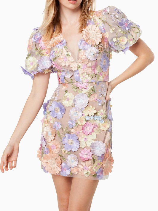 Robe florale pastel