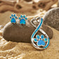 SERENEPAWS™ | ENSEMBLE COLLIER ET BOUCLES D'OREILLES INFINI