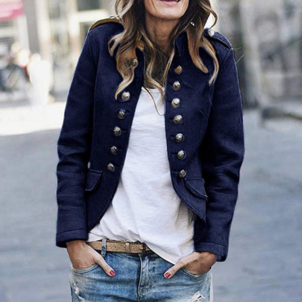 Blazer pour femme avec col montant