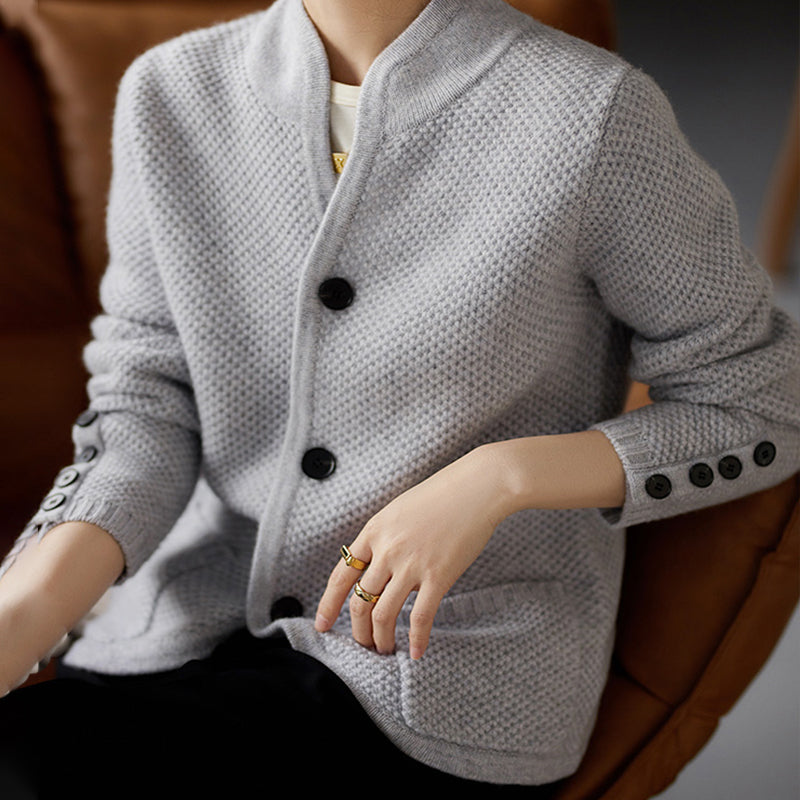 [Le meilleur cadeau pour elle]Cardigan femme avec bouton