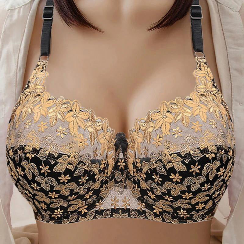 Cadeau Cripes pour elle - Nouveau soutien-gorge sans armatures confortable, doux et respirant de grande taille pour femmes