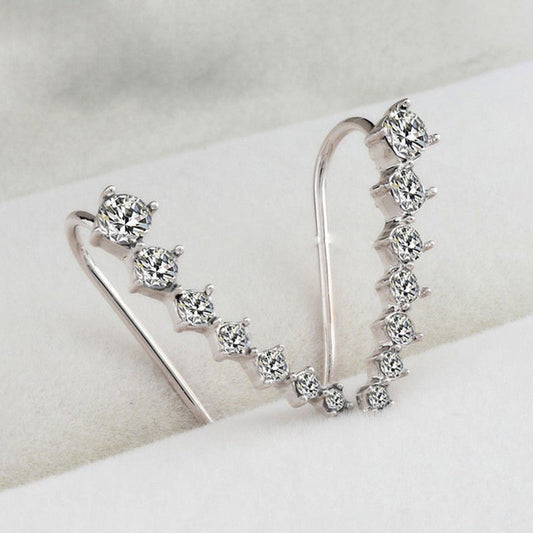 🎅Cadeau idéal💖Boucles d'oreilles avec sept étoiles et diamants synthétiques