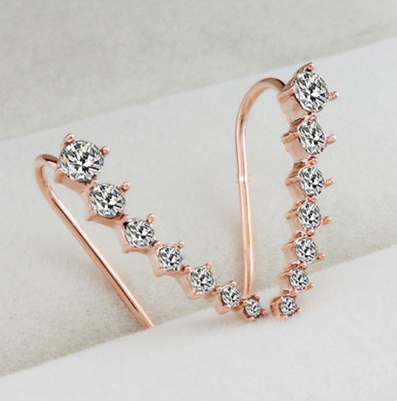 🎅Cadeau idéal💖Boucles d'oreilles avec sept étoiles et diamants synthétiques