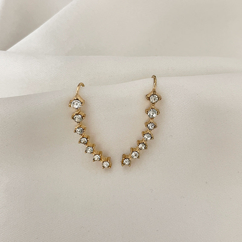 🎅Cadeau idéal💖Boucles d'oreilles avec sept étoiles et diamants synthétiques