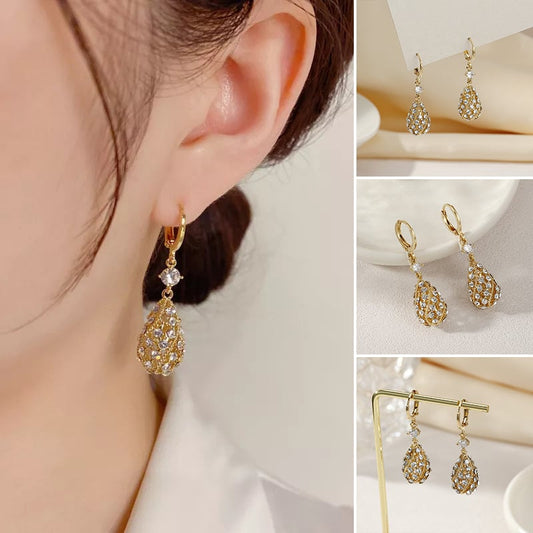 [Meilleur cadeau] Boucles d'oreilles élégantes en strass en forme de larme