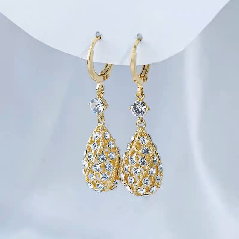 [Meilleur cadeau] Boucles d'oreilles élégantes en strass en forme de larme