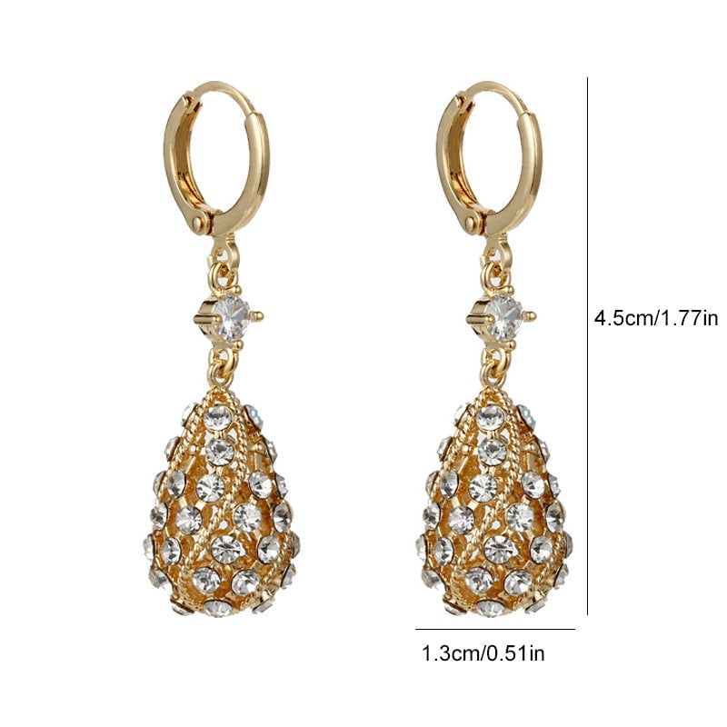 [Meilleur cadeau] Boucles d'oreilles élégantes en strass en forme de larme