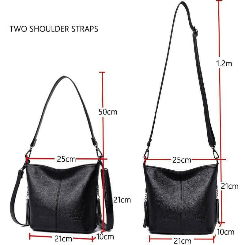 Leder Schultertasche Bleiben Sie stilvoll organisiert!