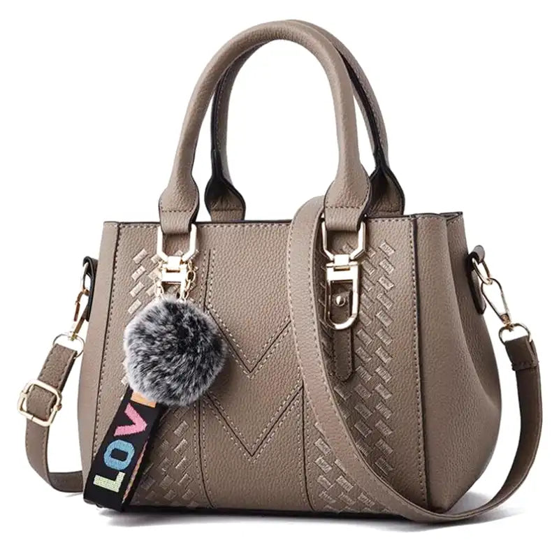 Abnehmbare Schulter-Handtasche aus Leder