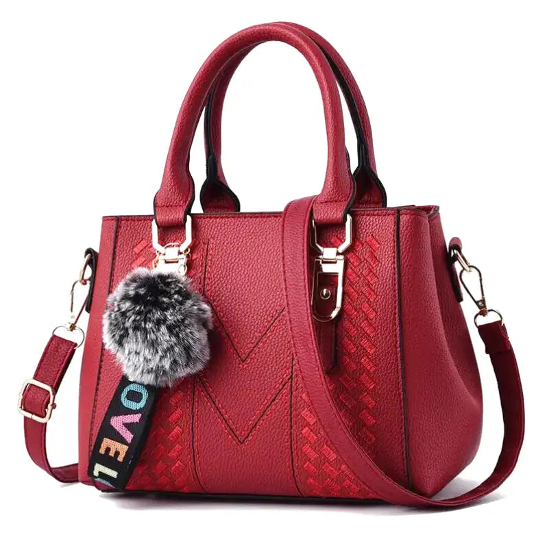 Abnehmbare Schulter-Handtasche aus Leder