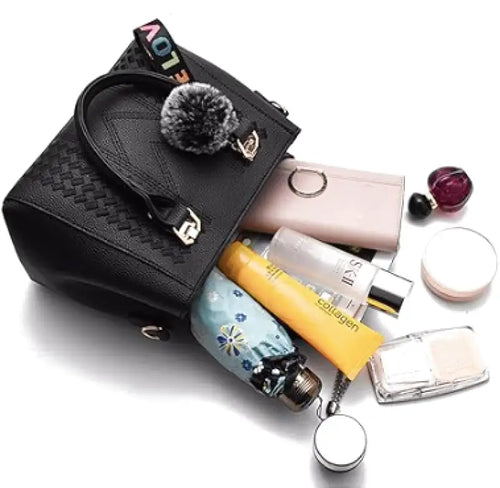 Abnehmbare Schulter-Handtasche aus Leder