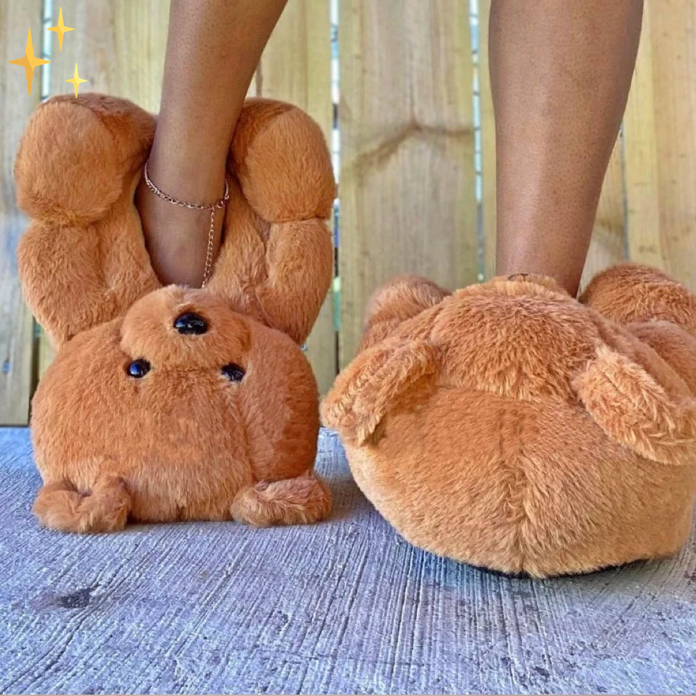 Pantoufles Cripes Teddy Bear pour des pieds au chaud et un look ludique super mignon