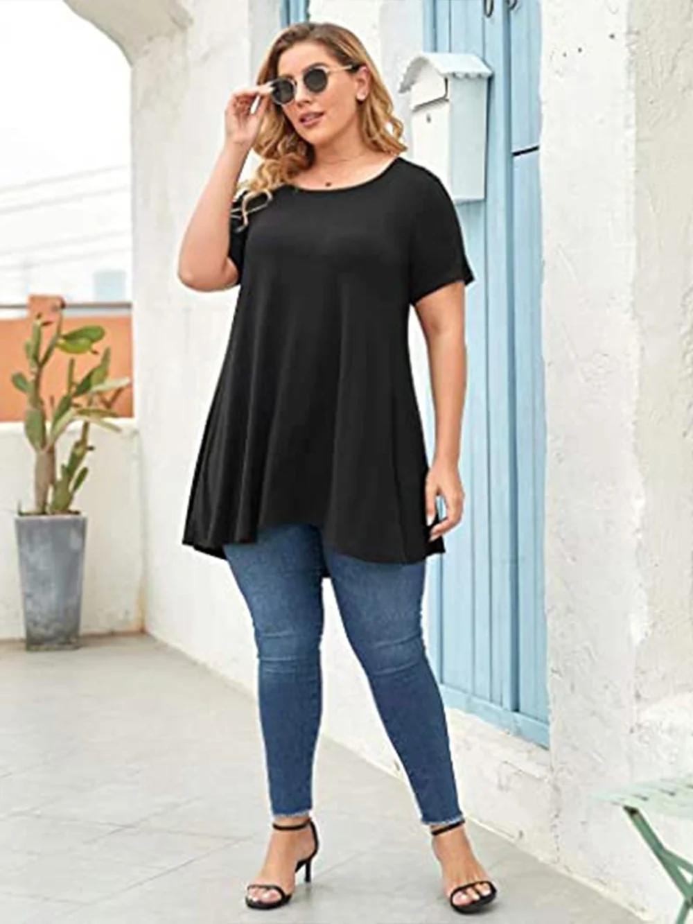 Cripes Tuniques Fluides Plus Size