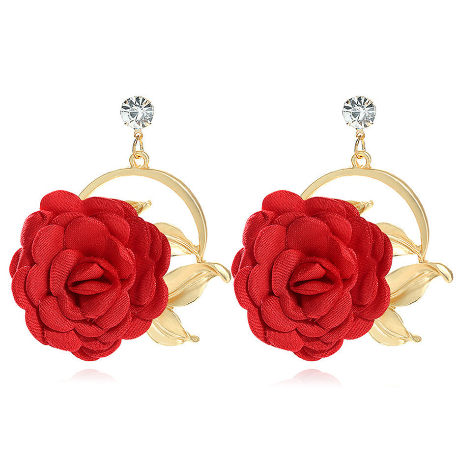 Boucles d'oreilles en strass RoseGlow