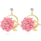 Boucles d'oreilles en strass RoseGlow