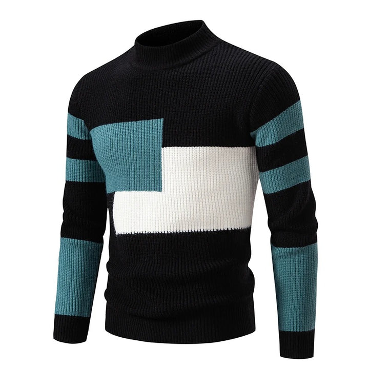 Cripes - pull tricoté à col montant pour homme