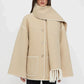 Grace | Comfy Sjaal jas met vollemouwen